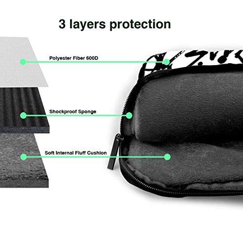 Sin Significado Dibujo a Mano Impreso portátil Bolso de Hombro para portátil Funda para portátil Maletín de Negocios