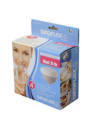 Siroflex 2805/4S - Juego de 4 cartuchos de repuesto UNI 3-B reductor de dureza de agua, purificador de agua universal, grifo para cocina Eliminación de cloro con filtro de carbón activo.