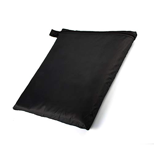 SIRUITON Fundas Protectora Sombrilla Exterior Jardin Impermeable Cubierta De Parasol Excéntrico PoliéSter Resistente Al Desgarro Negro (265x100x50cm)