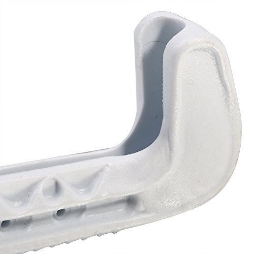 Skate Blade Guards 1 par 3 Colores de plástico Universal Hockey sobre Hielo Skate Blade Guards Cubre para Patines de Hielo(Blanco)