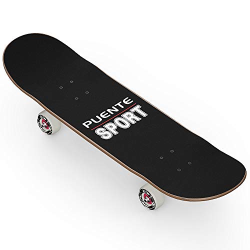 Skateboards completos,31 pulgadas Pro Skateboard para Niños/Niñas/Jóvenes/Adultos/Trucos Skate Board para Principiantes y Profesionales,Doble Patada 7 Capas de Madera de Arce Canadiense Cóncava (Rojo)