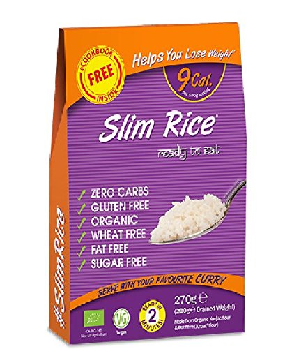 Slim Pasta Rice Harina Orgánica de Konjac, 270 gr - Lot de 6