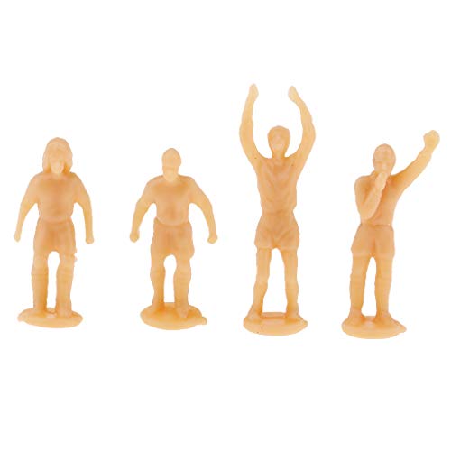 SM SunniMix HO OO Escala 1:87 Mini Modelos Figuras de Acción Futbolista Jugadores de Fútbol para Modelismo - sin Pintar