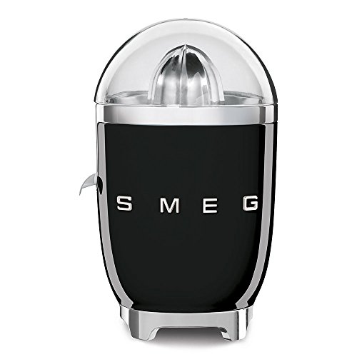 SMEG Exprimidor CJF01BLEU, 70 W, Acero Inoxidable, Negro