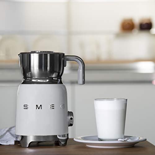 Smeg MFF01WHEU - Espumador de leche, color blanco