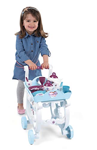 Smoby - Frozen 2 Carrito de té con bandeja extraíble, 17 accesorios (Smoby 310517)