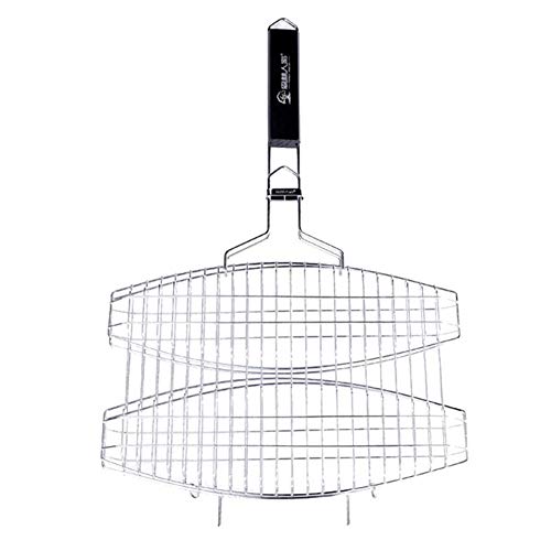 SNIIA Parrillas para Barbacoas De Acero Inoxidable Portátiles Parrillas De Acampada Aire Libre Parrillas para Teppanyaki Ideal para Pescado Verduras Carne 40,5 X 68 Cm gorgeously