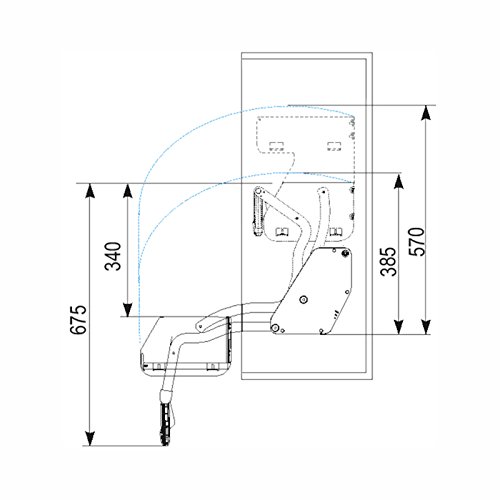 SO-TECH® iMove Double Tray Estante Desplazable para Armario Suspendido Ancho de Armario 60 cm