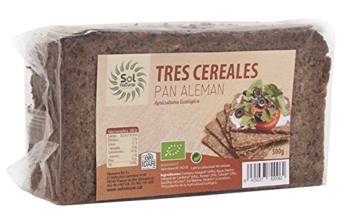 Sol Natural Pan Aleman 3 Cereales 500 Gramos