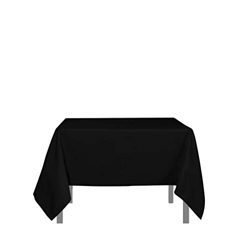 Soleil d'ocre Mantel Antimanchas Cuadrado 180x180 cm Alix Negro