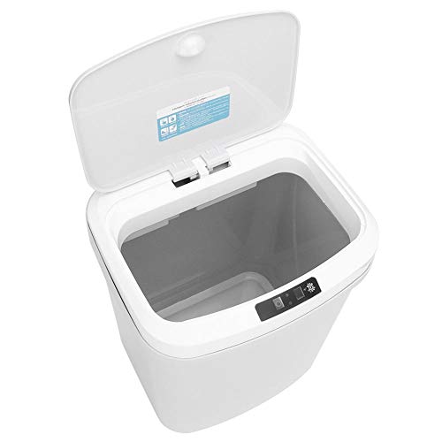 Solomi Contenedor de Basura - Contenedor de Basura con Sensor, Contenedor de Basura con Sensor automático Inteligente sin Contacto 15L (2 Tipos)(Battery Type)