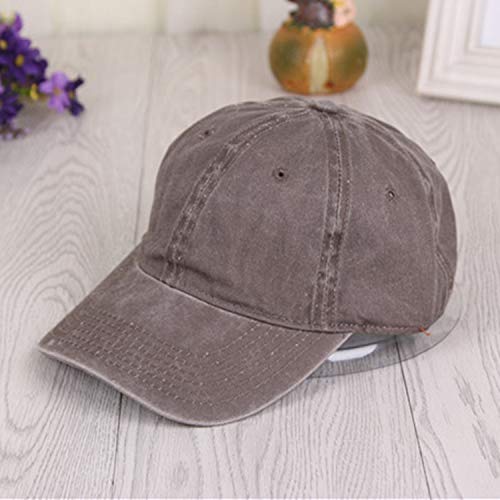 Sombrero Lavado con Tablero Ligero versión Coreana Gorra de béisbol de Color sólido Desgastado Primavera y Verano Hombres y Mujeres Gorra de sombrilla de Todo fósforo