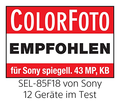 Sony SEL85F18 - Teleobjetivo (teleobjetivo prime de montura E con apertura F1.8 de 9 láminas para un atractivo desenfoque) negro