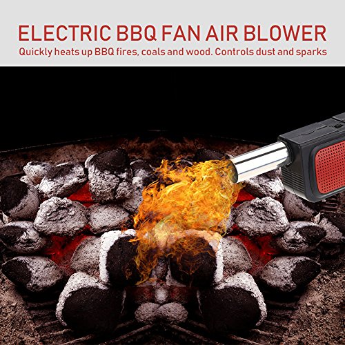 Soplador de Barbacoa Portátil de Mano Ventilador de La Barbacoa Eléctrica Ventilador de Aire para Acampar al Aire Libre Picnic Grill Herramienta de Cocina