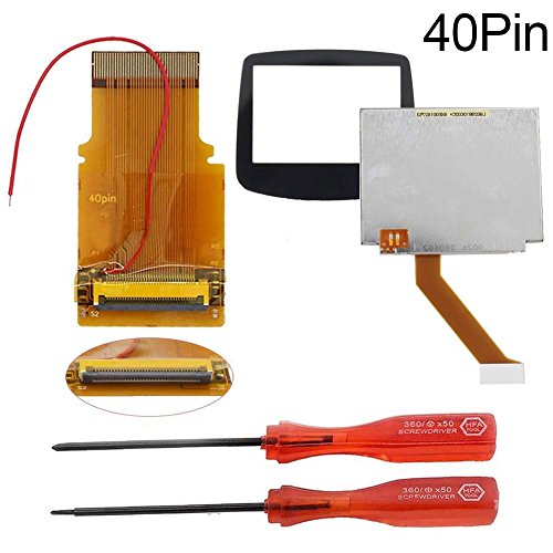 Soulpoint - Kit de pantalla LCD para Gameboy Advance MOD GBA SP AGS-101 (32/40 pines), 40 Pin