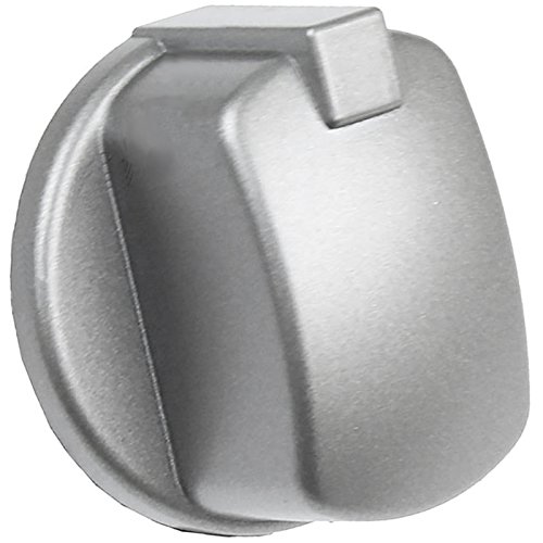 Spares2go - Botón de control de pomo para horno Indesit (plata/inox)