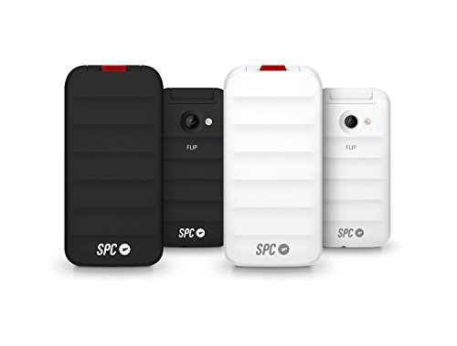 SPC Flip - Teléfono móvil (Dual SIM, Números y letras grandes, Agenda hasta 300 contactos, Bluetooth) – Color Blanco