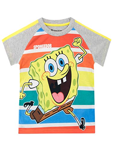 SpongeBob Camiseta de Manga Corta para niños Bob Esponja Multicolor 7-8 Años