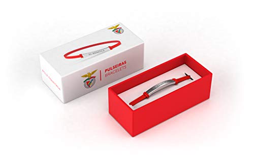 Sport Lisboa e Benfica Pulseira Fashion Vermelha Júnior para Mulher e Criança | Pulseira de Silicone y Aço Inoxidable | Apoie o Benfica com um Produto Oficial | SLB