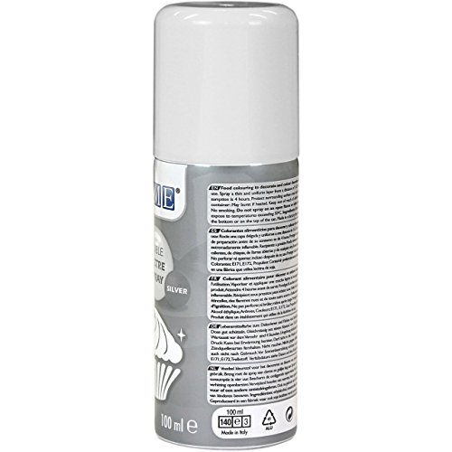 Spray Lustre Comestible PME Plata 100 ml