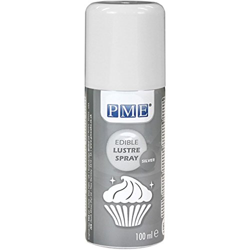 Spray Lustre Comestible PME Plata 100 ml