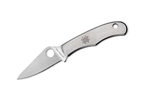 Spyderco C133P Bug Knife - Navaja (Filo Plano), Color Gris