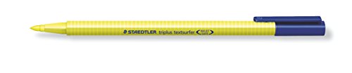 Staedtler Triplus Textsurfer 362-1 - Marcador fluorescente de diseño triangular ergonómico. Ancho de línea variable desde 1-4 mm aprox. Color amarillo. Caja de cartón con 10 marcadores