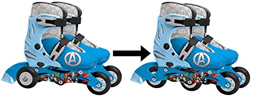 Stamp Sas-AVENGERS Adjustable two in one 3 Wheels Skate size 27-30, multicolor, (AV299301) , color/modelo surtido