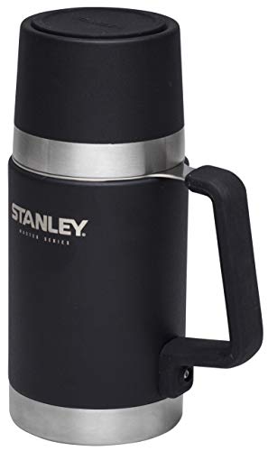 Stanley Bote Termo de comida de la Serie Master de 0,7 L. Con aislamiento  QuadVac™de acero inoxidable al vacío de 1.0 mm 18/8 libre de BPA. Tapa taza con aislamiento al vacío de doble pared. Aprueba