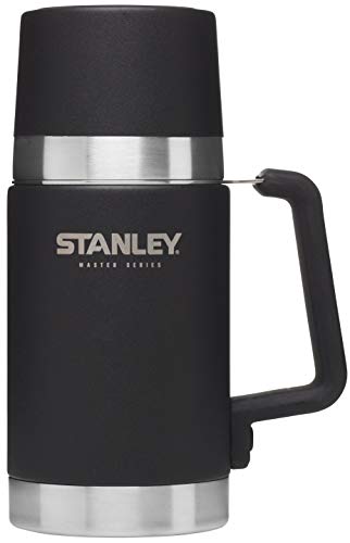 Stanley Bote Termo de comida de la Serie Master de 0,7 L. Con aislamiento  QuadVac™de acero inoxidable al vacío de 1.0 mm 18/8 libre de BPA. Tapa taza con aislamiento al vacío de doble pared. Aprueba