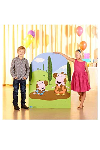 Star Cutouts SC822 "Peppa Pig y George muddy Puddle niño tamaño Soporte en cartón" Cut Out