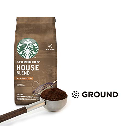 Starbucks 12411318 House Blend Café Molido de Tostado Medio, 6 Bolsa de 200 g