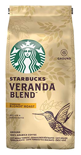 Starbucks VERANDA BLEND Café molido de tostado suave, 6 x bolsa de 200g