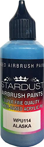 STARDUSTCOLORS - Pintura para aerógrafo – Acrílico Azul Hielo Metalizado, 60 ml