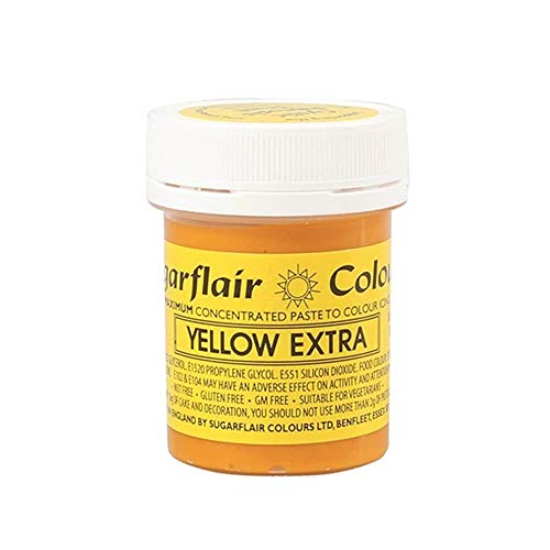 Sugarflair YELLOW EXTRA Concentrated Food Colouring Paste Maximum Strength 42g