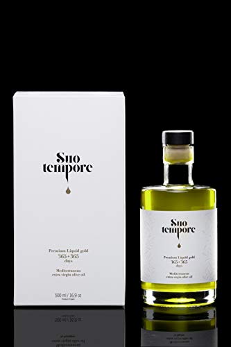 Suo Tempore by oli Soleil Aceite de Oliva Virgen Extra de máxima Calidad en Estuche Premium 500 ml de Nueva Cosecha 2020 - Elaborado por Presión en Frío