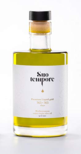 Suo Tempore by oli Soleil Aceite de Oliva Virgen Extra de máxima Calidad en Estuche Premium 500 ml de Nueva Cosecha 2020 - Elaborado por Presión en Frío