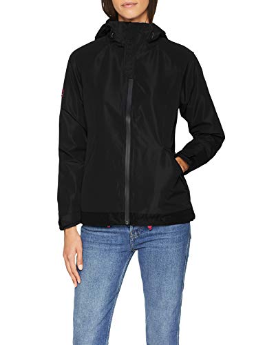 Superdry Windcheater Chaqueta deportiva, Negro (Elite Black Xf8), Large (Talla del fabricante: 14.0) para Mujer