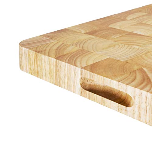 Tabla de cortar de madera con forma rectangular Vogue (45 x 610 x 455 mm)