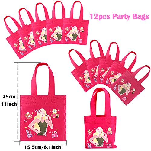 Tacobear 96 Piezas SPA Articulos de Fiesta para Niña Pegatinas Uñas Unicornio Bolsa de Fiesta Lima de Uñas Separador Dedos Pie Pelo Trenzas Antifaz para Dormir Set Fiesta Cumpleaños para Niña Ninos