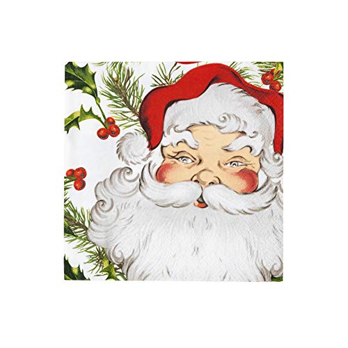 Talking Tables Papá Noel Botánico Servilletas 33cm para Cenas y Fiestas de Navidad, (20 Pack)