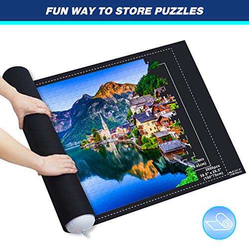 Tapete Puzzle Mat, Rompecabezas Saver Roll Felt Mat Playmat para 2000 Piezas Puzzle Jigsaw Player, 31.5"*46"