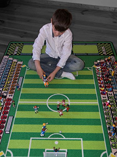 TAPITOM Alfombra de fútbol para niños - Alfombra de Campo de fútbol 200 X 130 cm