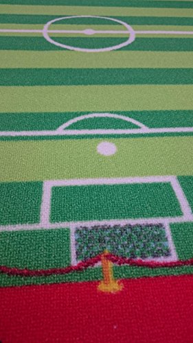 TAPITOM Alfombra de fútbol para niños - Alfombra de Campo de fútbol 200 X 130 cm