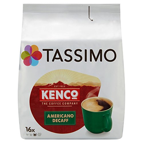 Tassimo Kenco - Capsulas de cafe decaf (paquete de 5, 80 vainas en total, 80 porciones)