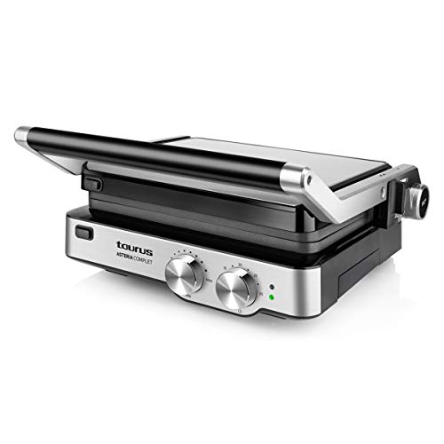 Taurus Asteria Complet Grill y plancha de asar, 2000 W, acero inoxidable