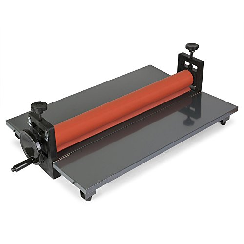 Tecmaqui Laminadora Manual en Frío 650MM/25.5" Plastificadora Manual en Frio Laminador Plegable con Superficie Suave de Caucho