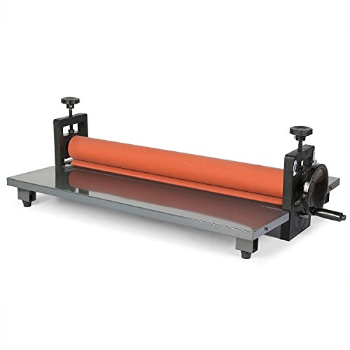 Tecmaqui Laminadora Manual en Frío 650MM/25.5" Plastificadora Manual en Frio Laminador Plegable con Superficie Suave de Caucho