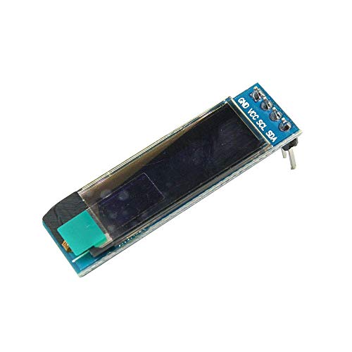 TECNOIOT x5pcs 0.91 Inch Blue 128X32 OLED LCD LED Display Module| 5 unids 0.91 Pulgadas 128x32 IIC I2C Pantalla OLED LCD Azul DIY Módulo OLED SSD1306 Driver IC DC 3.3V 5V para Arduino