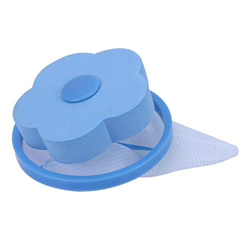 Teekit Herramienta Reusable del removedor del Pelo del colector de la Piel del Animal doméstico Que Flota para la Lavadora,Azul